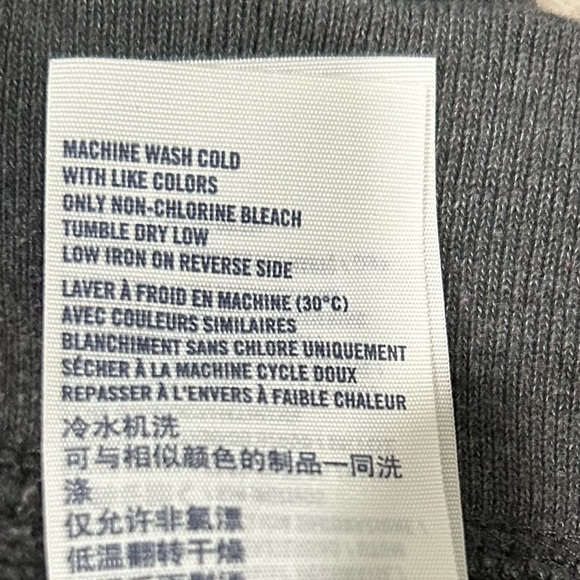 Abercrombie & Fitch Girls’ Gray Logo Crew Neck Pullover Sweatshirt Top Size L - Picture 6 of 7